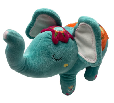 Levtex Baby Elephant Aqua Green Orange 14