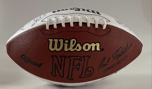 2001 ARIZONA CARDINALS TEAM SIGNED FOOTBALL WITH PAT TILLMAN JSA CERTIFIED - Picture 5 of 6