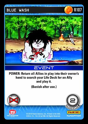 DBZ Dragon Ball Z TCG Card Panini Evolution R107 Blue Wash | eBay