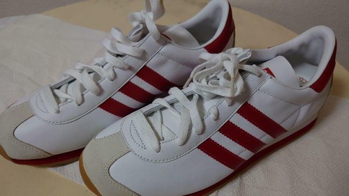 adidas white red