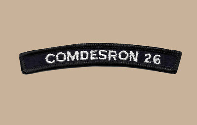 US Navy COMDESRON Commander Destroyer Squadron 26 UIM Shoulder Rocker Tab
