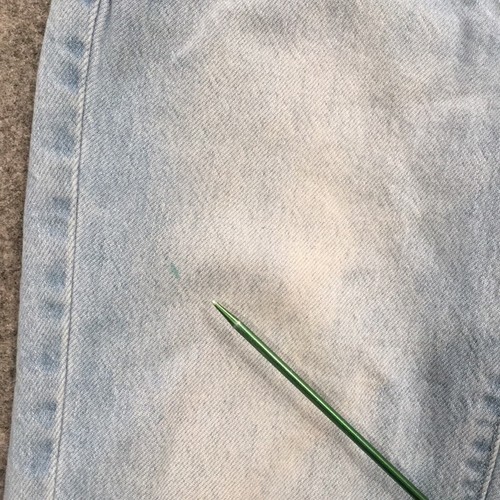 Cat & Jack Girls Sz 4 Paperbag High Waisted Denim Jeans Stretch - Picture 5 of 7