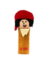 HARIBO Finger Puppe Figur Zigeunerin Rotes Kopftuch Braun H 11cm Vintage 1996