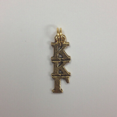 Kappa Kappa Gamma Sorority Lavaliere in Antique Gold (24K Gold Plated)