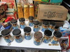 GOLDEN ALASKAS VINTAGE CASE OF 12 JARS OF MINNOWS SHINERS IN BOX THE WONDER BAIT