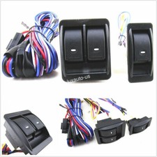 Universal Master Control Power Window Door Switch Harness Cable Kit For 2 Doors