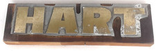 Hart Printing Block Letterpress Typography