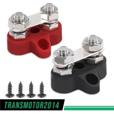 DC 48V Bus Bar 5/16" Heavy Duty Positive Power Distribution Studs Terminal 2Pcs