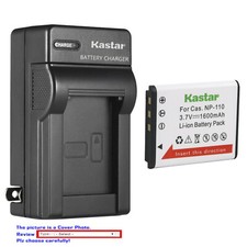 Kastar Battery AC Wall Charger for NP-110 NP-160  Casio Exilim EX-Z2300 Camera
