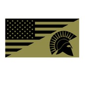 USA FLAG SPARTA MOLON LABE TACTICAL VINYL DECAL STICKER