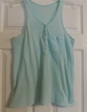 Junior's American Eagle Outfitters Sleeveless Shirt Tank Top Racer Back Size L