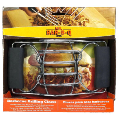 Mr Bar-B-Q Grilling Claws Meat Shredding Forks Outdoor BBQ Steel Tools BBQ NIB