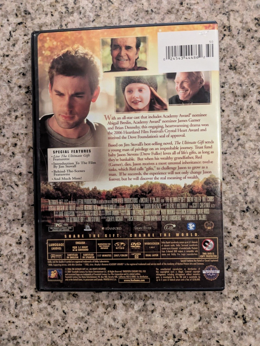 The Ultimate Gift (DVD, 2009) Drew Fuller Abigail Breslin James