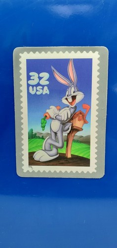 BUGS BUNNY STAMP "GREETING CARD" USPS MAGNET "32 USA" 1997 LOONEY TUNES 5"X3.5" - Picture 7 of 12