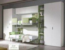 MOBILE LETTO CASTELLO A SCOMPARSA COMPLETO DI RETI ORTOPEDICHE C/PISTONI A GAS G