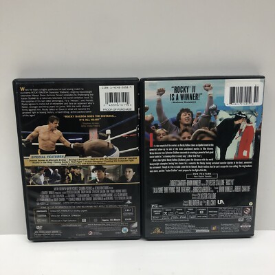 Sylvester Stallone, Rocky Balboa and Rocky II MGM DVD