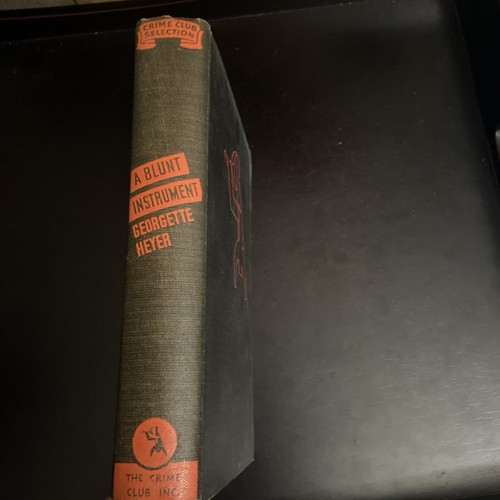 A Blunt Instrument 1St Edition by Georgette Heyer 1938 1st US edition hardcover - Foto 2 di 6