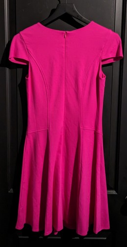 Amanda Uprichard Damen Cold Shoulder Ärmel Hot Pink Minikleid Größe Small - Bild 3 von 8