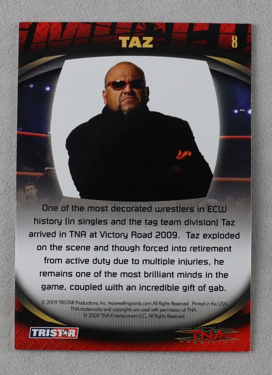 Tazz TNA Pro Wrestling Trading Card WWF Tristar Wrestler Action