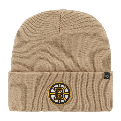 Bonnet Tricoté Edmonton Oilers – 100% Acrylique, Official, Taille Unique – Marque '47, Sandalwood