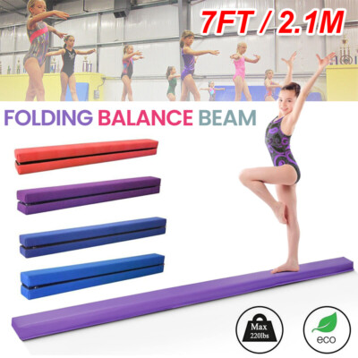 Kinder Schwebebalken Gymnastik Balken Gymnastikbalken Zusammenfaltbar 210cm NEU