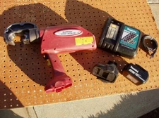 BURNDY PATRIOT PAT750-18V HYDRAULIC CRIMPING CRIMPER TOOL + CHARGER BATTERY FAIR