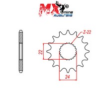 MTX Front Sprocket 16T Aprilia MX125 2004 10-394-16