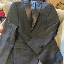 LAUREN Ralph Lauren Big Boys 10R Plaid Green Blazer Coat Jacket