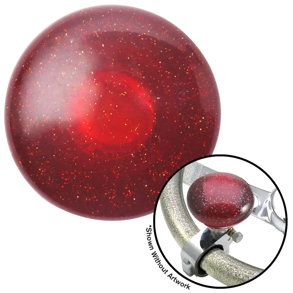 Perilla de cambio de volante clásica roja Suicide Brody escama de metal translúcido 350 Foto 4 de 4