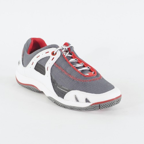 Zapatos deportivos Timberland Ox 27640 para mujer blancos/grises de tela de cuero con cordones - Imagen 2 de 7