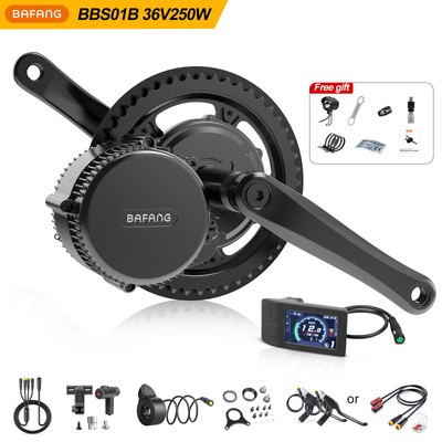 BAFANG BBS01B 36V250W Mid Drive Motor eBike Umbausatz Mittelmotor Elektrofahrrad