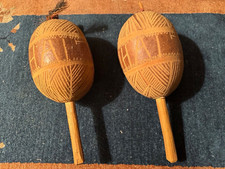 Pair of handmade Caribbean maracas Folk Art