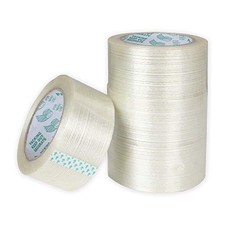 4 Pack Filament Tape 2 Inch x 82FT, Heavy Duty Reinforced Strapping Tape 5.3