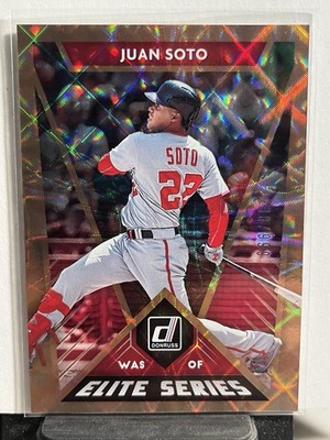 2020 Donruss JUAN SOTO Elite Series /999 #E-9 Nationals NEW YORK Mets SP
