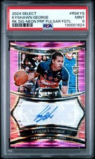 2024 PANINI SELECT RC SIGNATURES #RSKYS KYSHAWN GEORGE 8/15 PSA 9