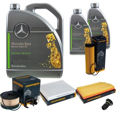 DENCKERMANN Inspektionspaket MB 5W-30 229.52 7L für Mercedes-Benz E-Klasse