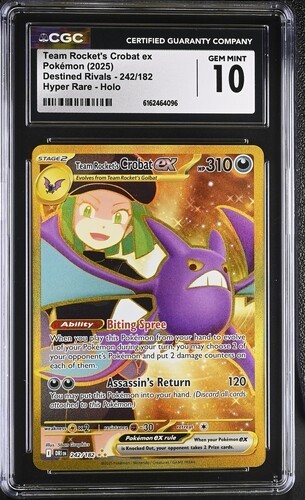 Team Rocket's Crobat ex graded CGC 10 for sale on eBay