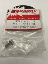 Dynamic 761 Axle Reducer 5-40 Thread To 1/16" Vintage Slot Car