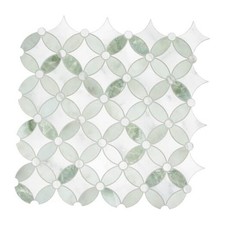 10-Sheet Peel and Stick Backsplash Coin 11.2" x 11.2" 10 Sheets Green