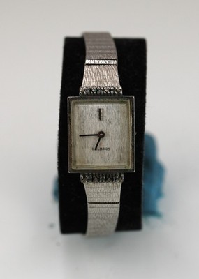 Helbros Damen Uhr Mechanisch Silber Edelstahl Vintage WR   Nicht Funktionierend