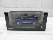 Mini Car 1/43 Peugeot 3008GT 2016 Blue Metallic Dealer Official Model Car