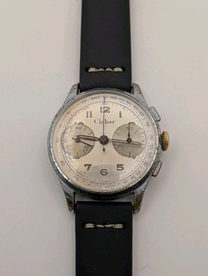 Clebar Chronograph w/ Landeron 149 Swiss Movement By Zodiac & Heuer - RUNNING 