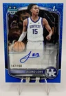 New Listing2025-26 Bowman Chrome 1st Jaland Lowe Blue Mojo Refractor Auto #CPA-JL /150 RC