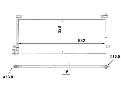 MAHLE AC 884 000S Kondensator, Klimaanlage für VOLVO