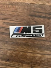 M5 Competition Style Badge Emblem - Matte Black - Replacement (Not OEM)