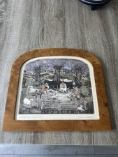 Cornice qualità incorniciata firmata Graham Clarke Artist Proof "just Abiding" 14" x 13"