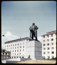 Statue of Lenin Vyborg Russia - 1959 Stereo Realist slide #1932