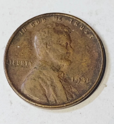 1931 P Lincoln Wheat Penny, Cent, Very Good Condition