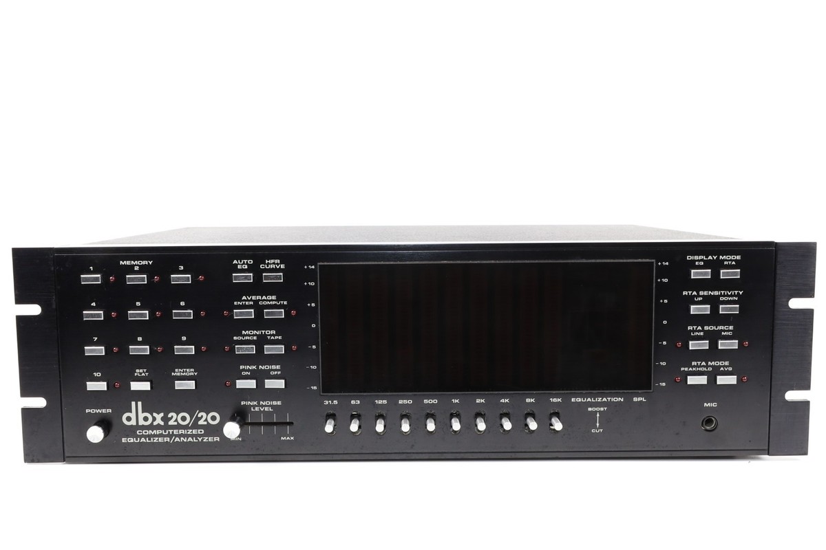 dbx 20/20 Computerized EQUALIZER ANALYZER 117V with Rack Mount Ear
