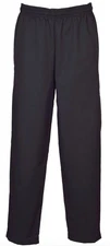 NIB Fame C15 Adult 2XL Black Drawstring 40x32 Baggy Cook Chef Pants 6034047